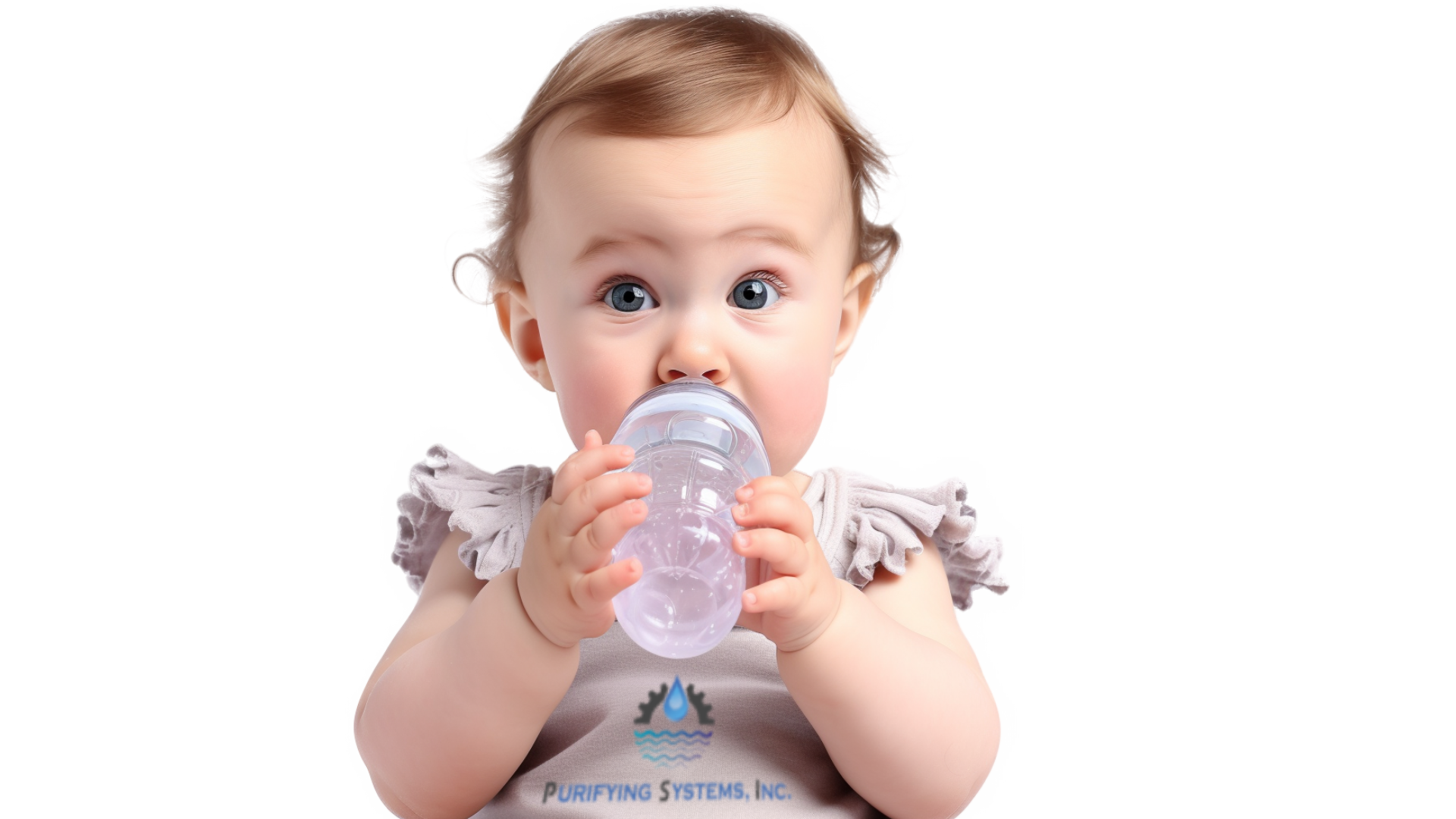 baby drinking water